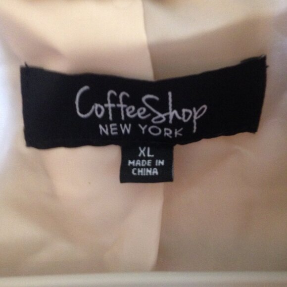 CoffeeShop New York Cropped Wubby Jacket Beige XL NWT - Picture 5 of 7